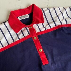 Vintage Peter Popovitch with gold‎ heart buttons womens size medium